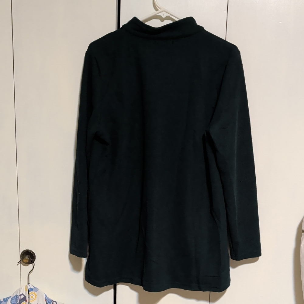 Dark Green Button-Up Jacket - Picture 2 of 4